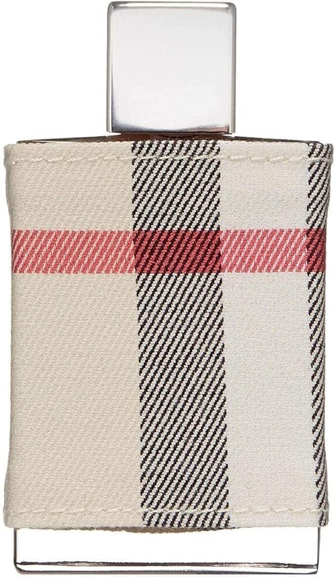 Burberry Brit Eau de Parfum fragrance bottle with checkered fabric wrap