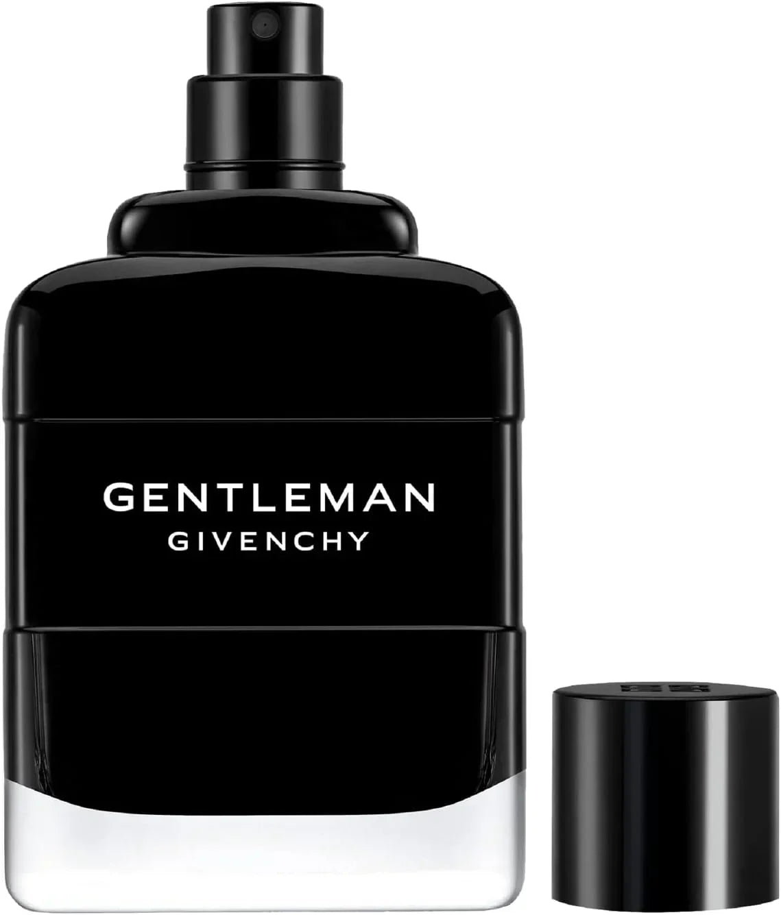 Givenchy Gentleman Eau de Parfum 100ml fragrance bottle with cap beside