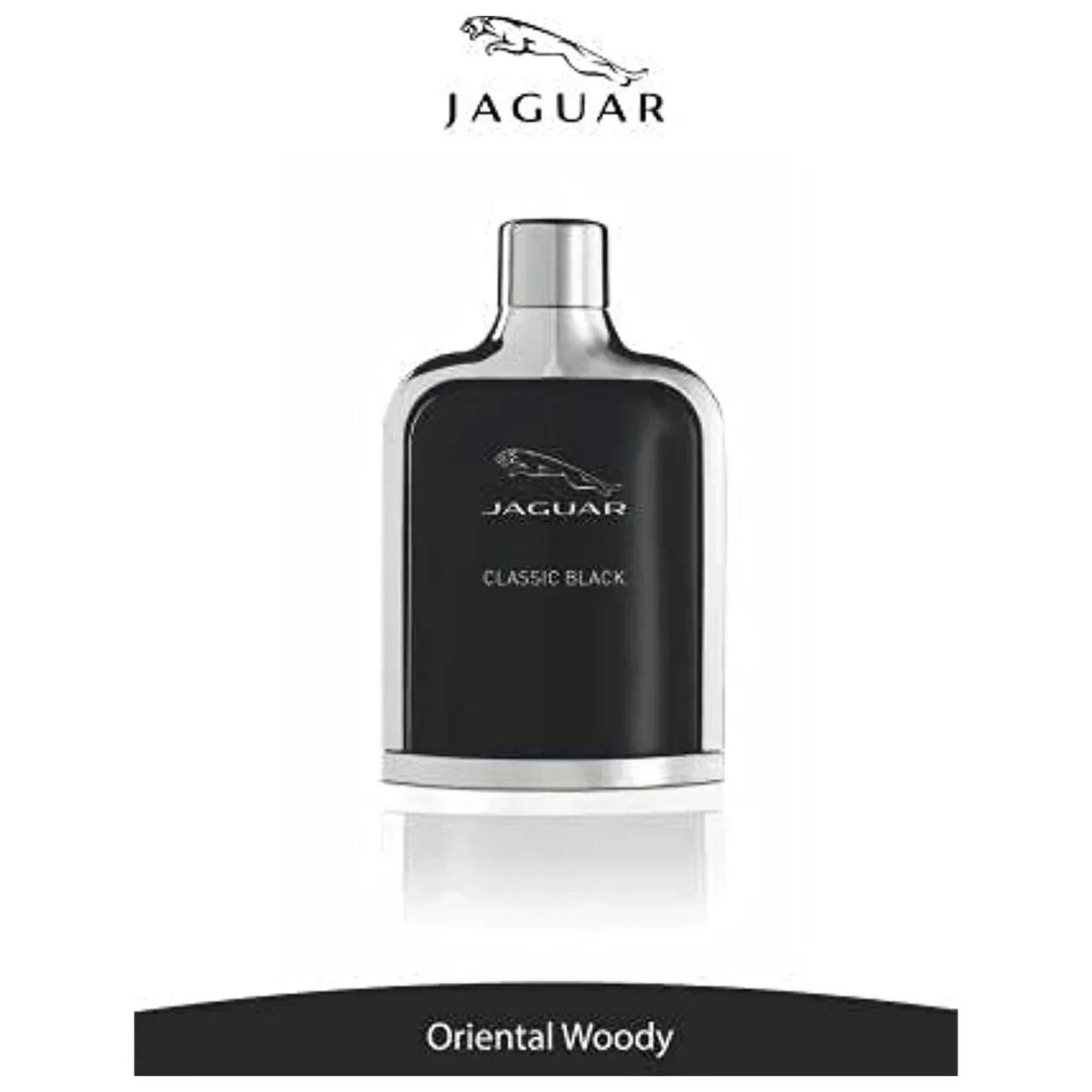 Jaguar Classic Black Eau de Toilette 100ml fragrance bottle with Oriental Woody notes