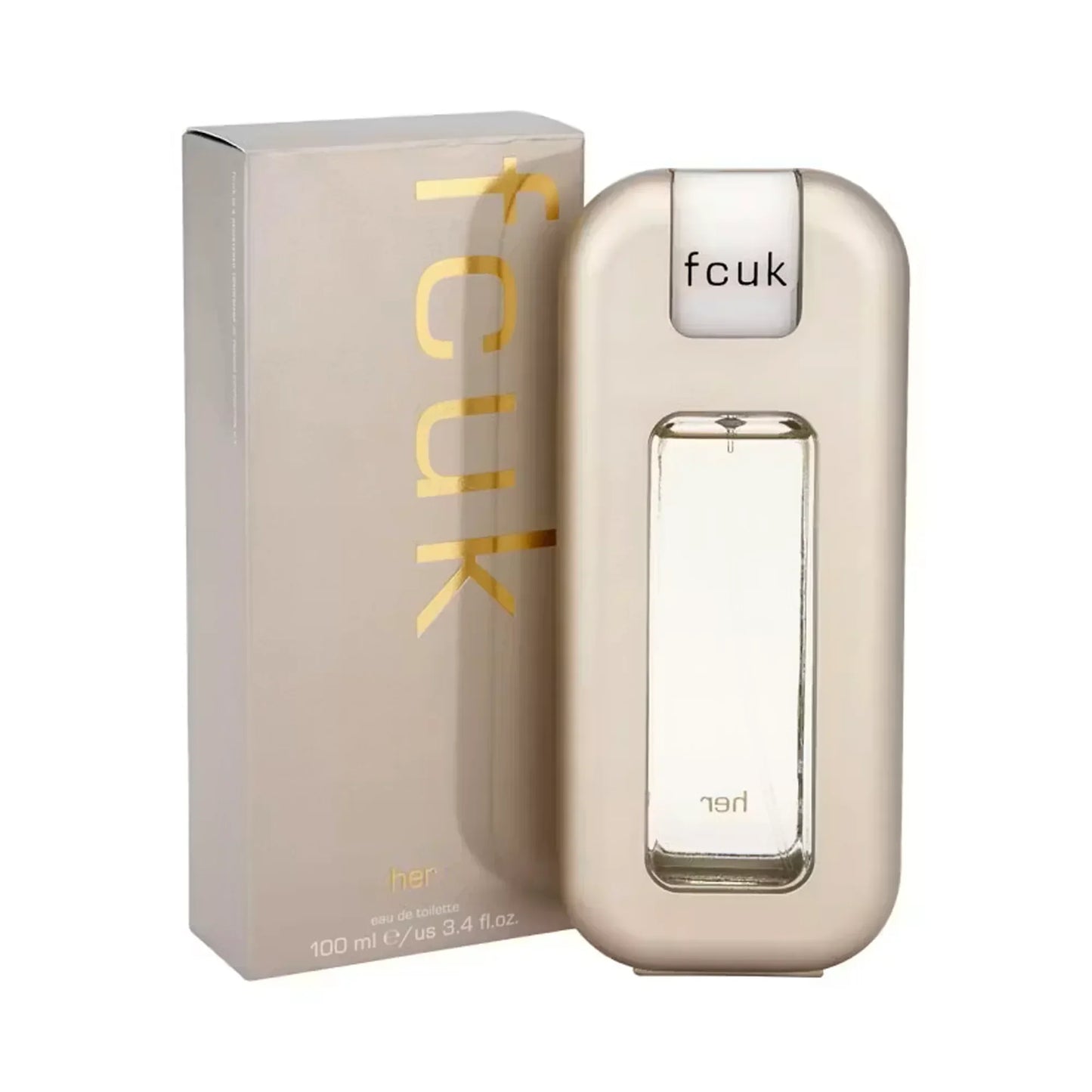 fcuk Her Eau de Toilette 100ml bottle with retail box