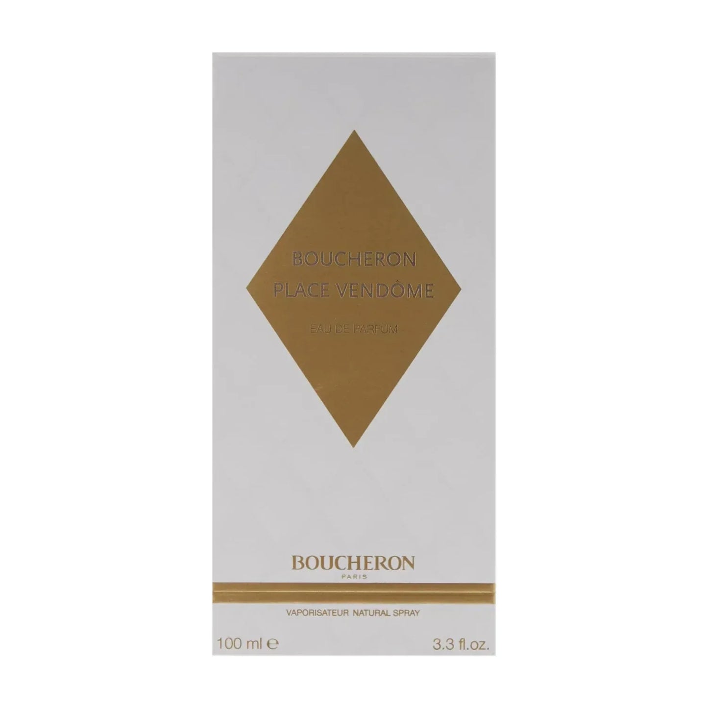 Boucheron Place Vendôme Eau de Parfum 100ml retail box with gold diamond design