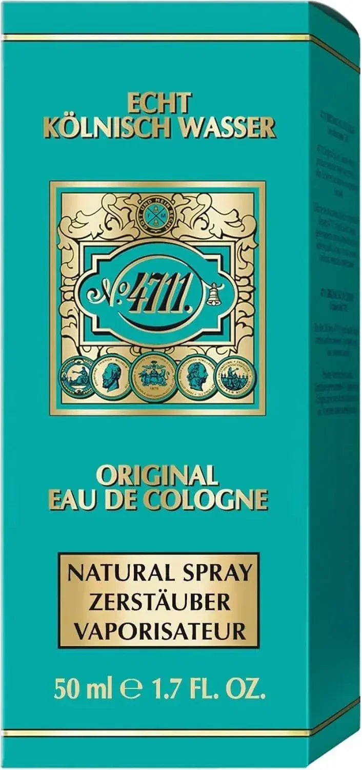 4711 Original Eau de Cologne 50 ml retail box with teal and gold design