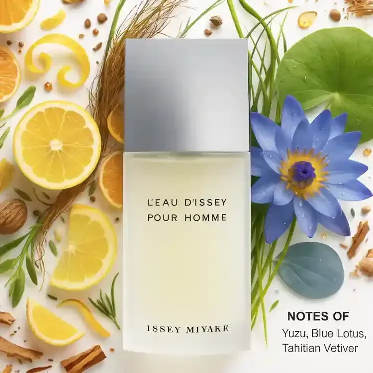 Issey Miyake L'Eau d'Issey Pour Homme Eau de Toilette fragrance bottle with citrus and floral notes