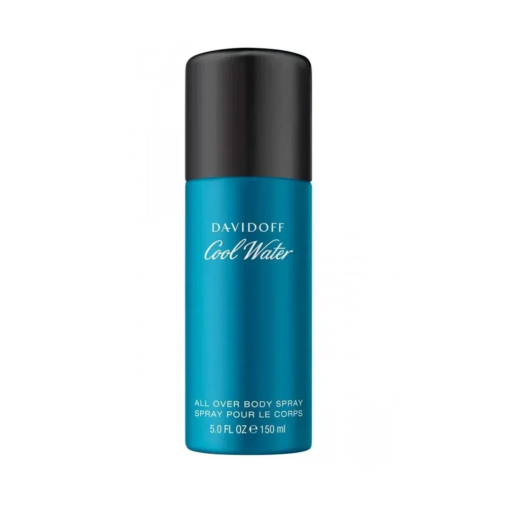 Davidoff Cool Water All Over Body Spray 150ml bottle with black cap