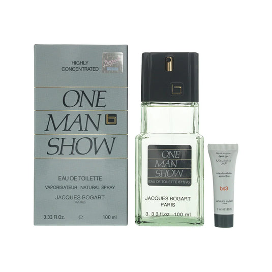 Jacques Bogart One Man Show Eau de Toilette 100ml & After-Shave Balm 3ml-Perfumoi