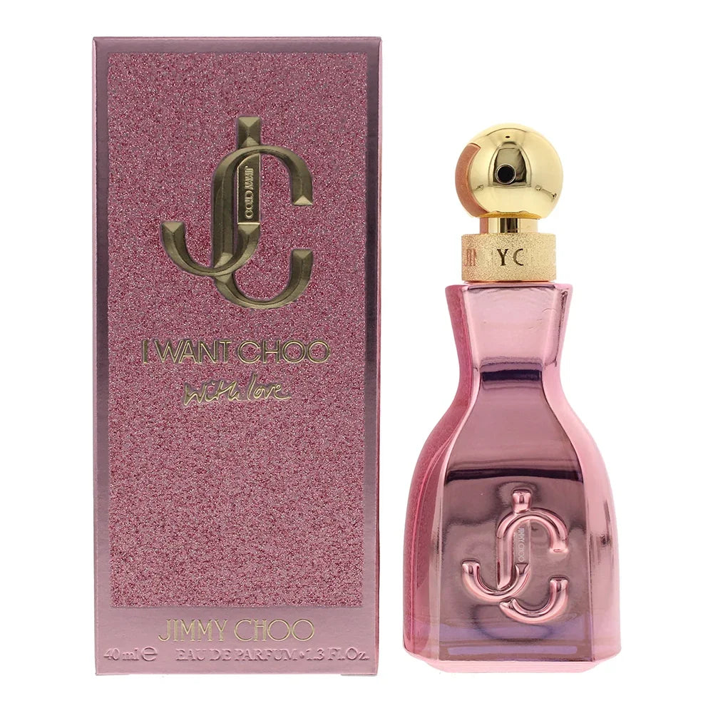 Jimmy Choo I Want Choo With Love Eau de Parfum 40ml bottle with retail box