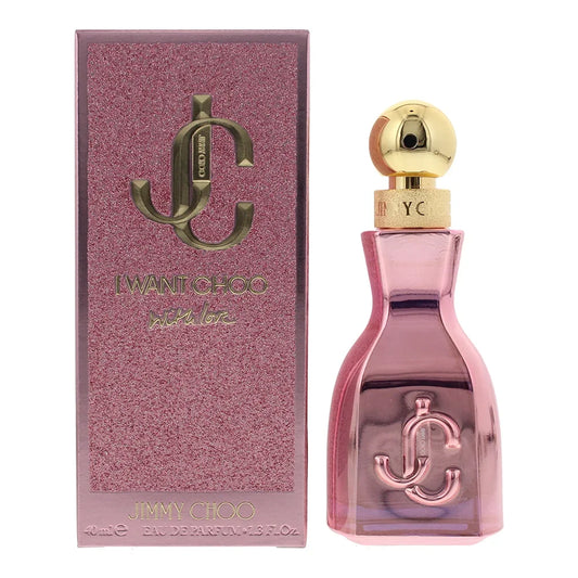 Jimmy Choo I Want Choo With Love Eau de Parfum 40ml bottle with retail box
