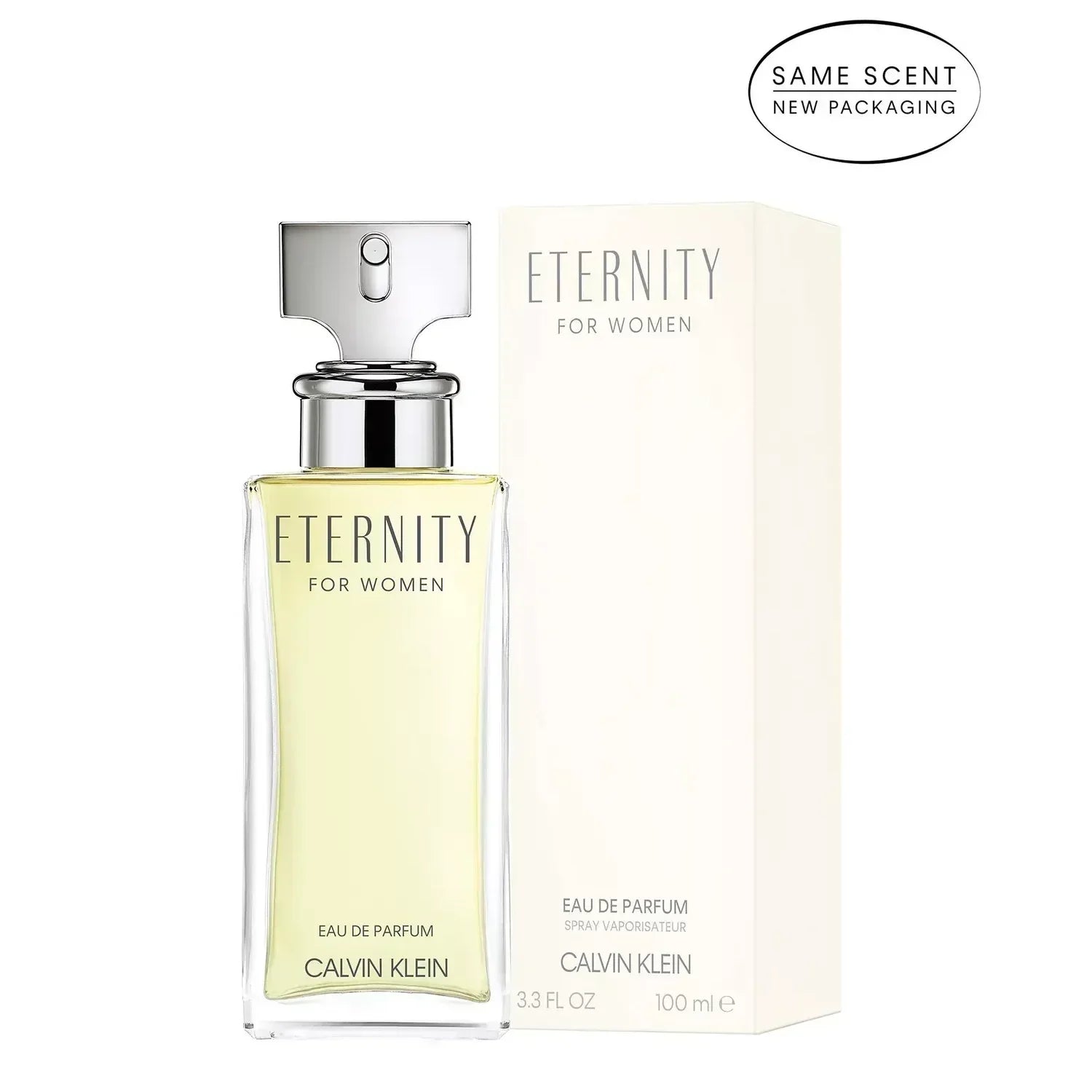 Calvin Klein Eternity for Women Eau de Parfum 100ml bottle with retail box