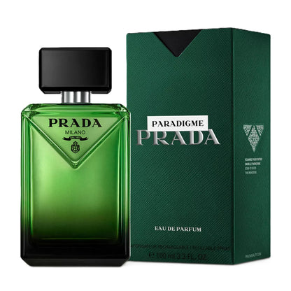 Prada Paradigme Eau de Parfum 100ml bottle with retail box