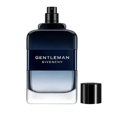 Givenchy Gentleman Eau de Parfum bottle with black cap, 100ml fragrance bottle