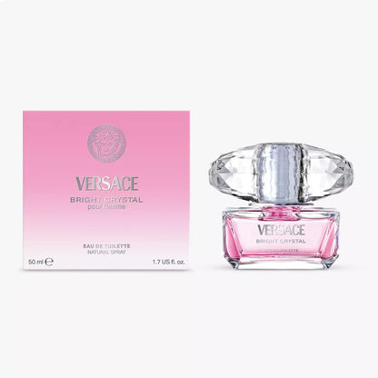 Versace Bright Crystal Eau De Toilette Spray 50ml bottle with retail box