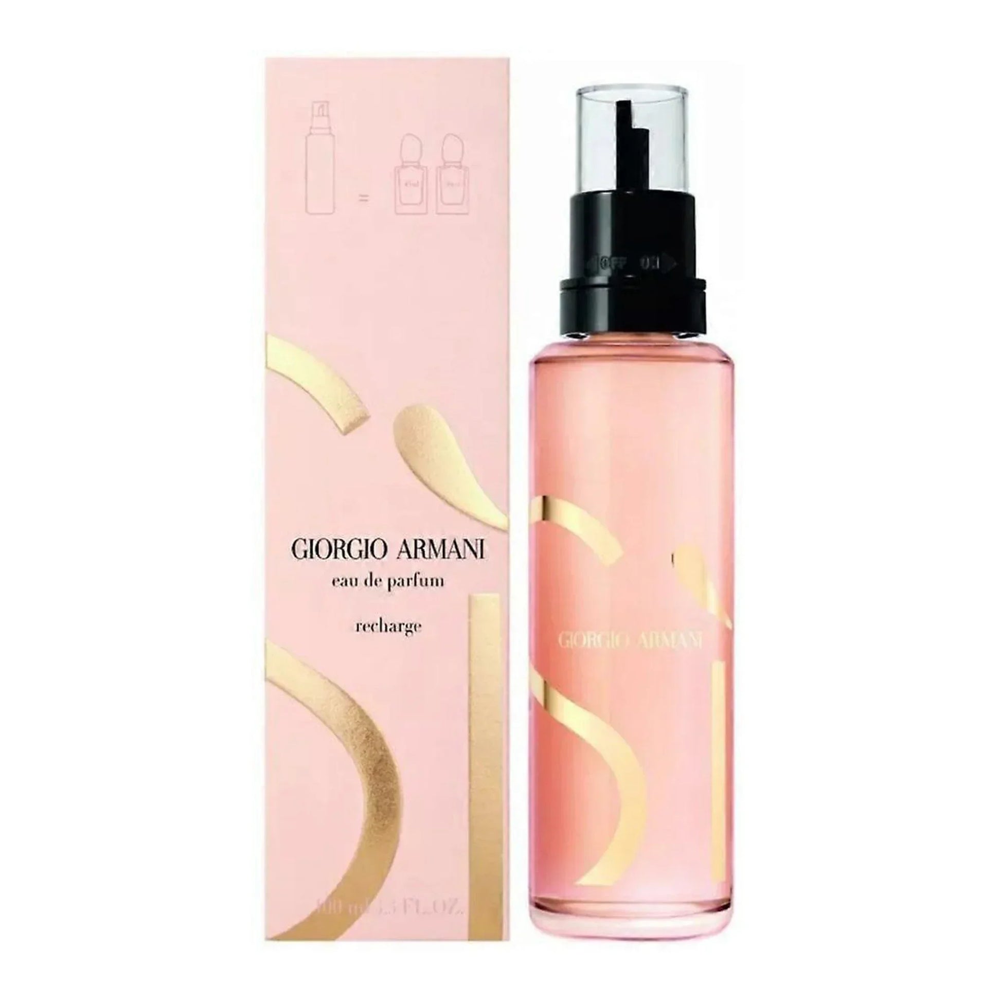 Giorgio Armani eau de parfum recharge 100ml bottle with retail box