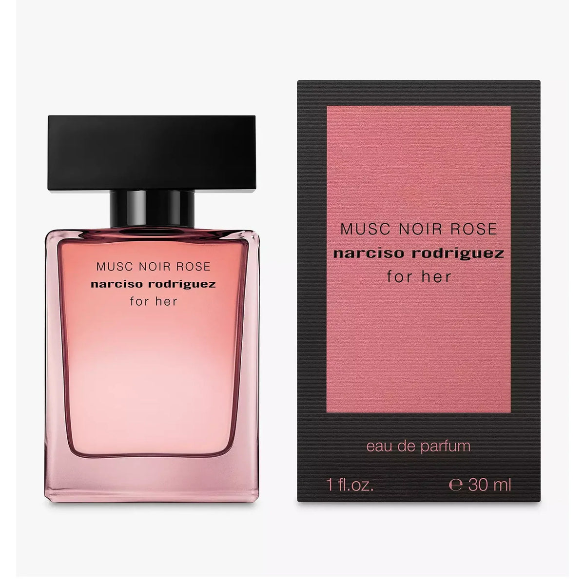 Narciso Rodriguez Musc Noir Rose Eau de Parfum 30ml bottle with retail box