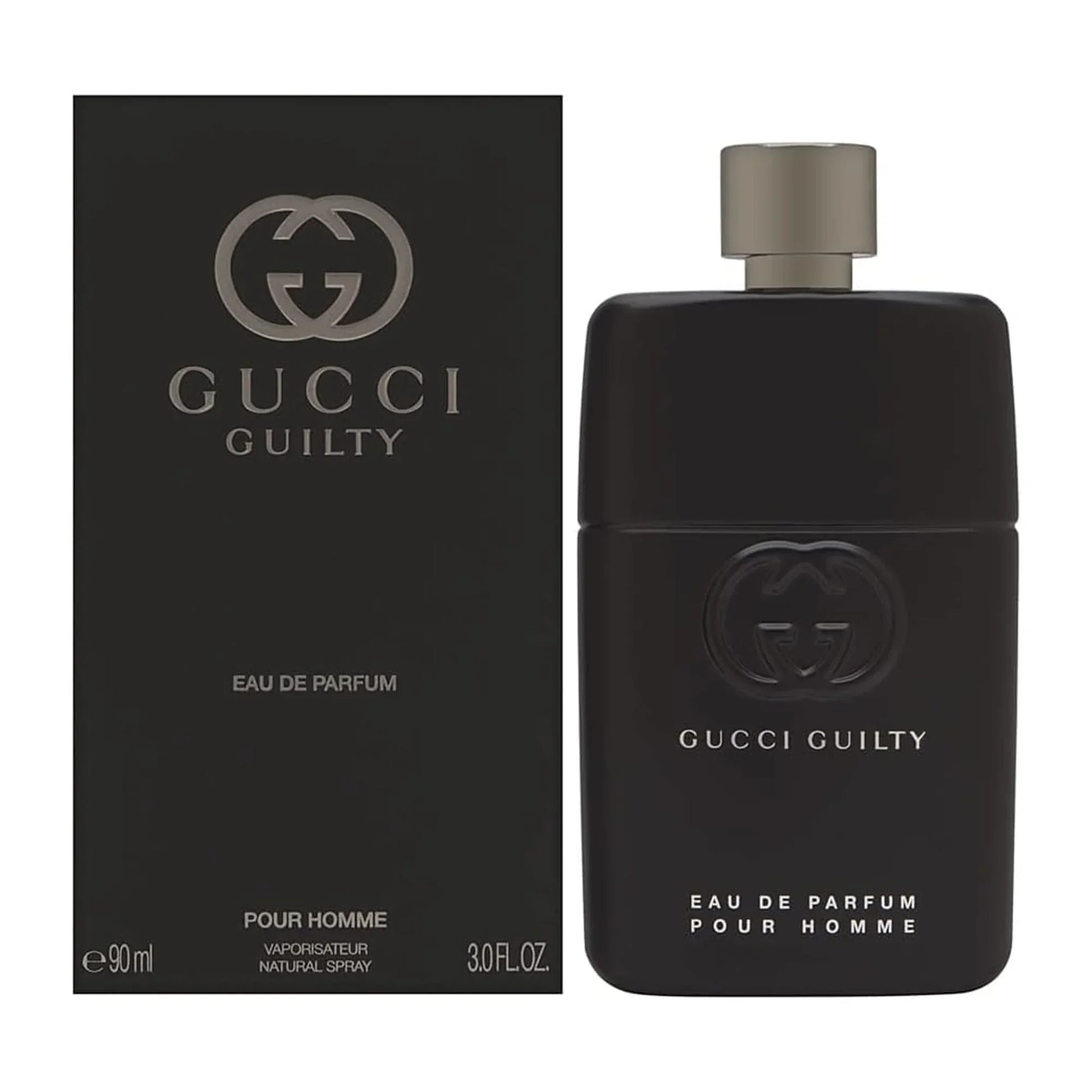 Gucci Guilty Pour Homme Eau de Parfum 90ml bottle with retail box