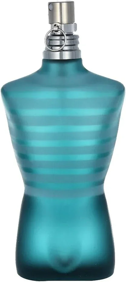 Jean Paul Gaultier Le Male Eau de Toilette fragrance bottle with silver cap