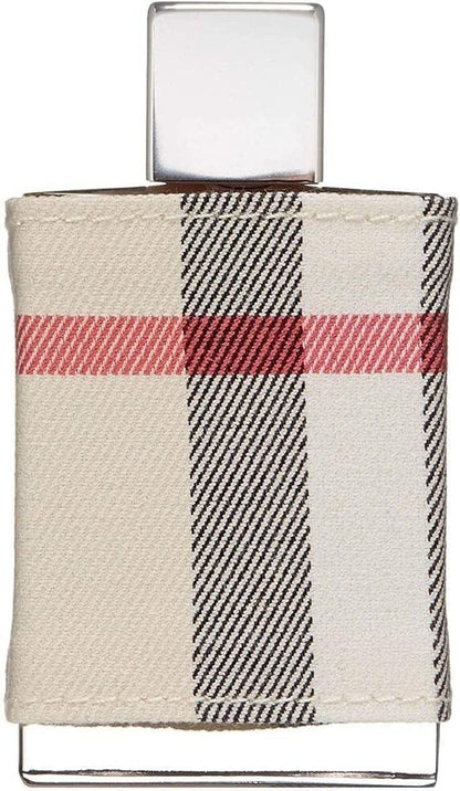 Burberry Brit Eau de Parfum fragrance bottle with checkered fabric wrap