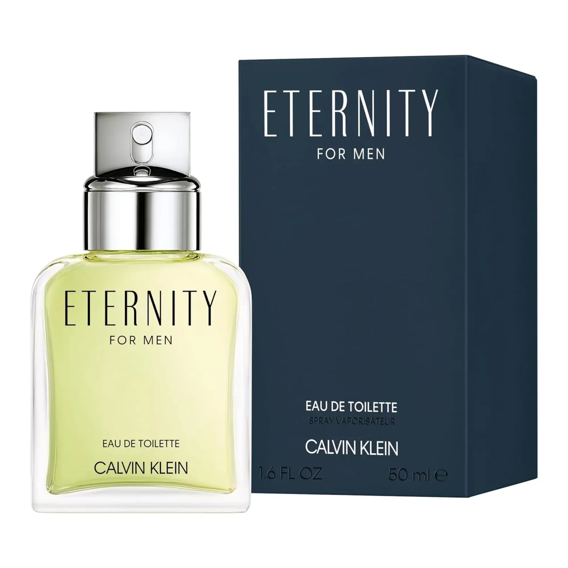 Calvin Klein Eternity for Men Eau de Toilette 50ml bottle with retail box