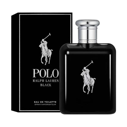 Polo Ralph Lauren Black Eau de Toilette bottle with retail box