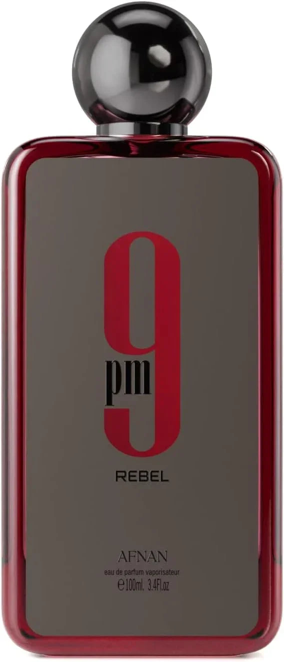 Afnan 9 PM Rebel eau de parfum 100ml fragrance bottle