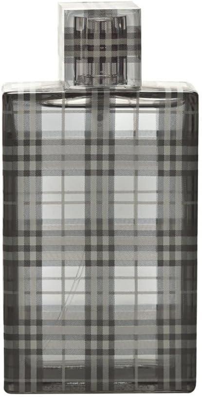 Burberry Brit for Men Eau de Toilette 100ml fragrance bottle with check pattern