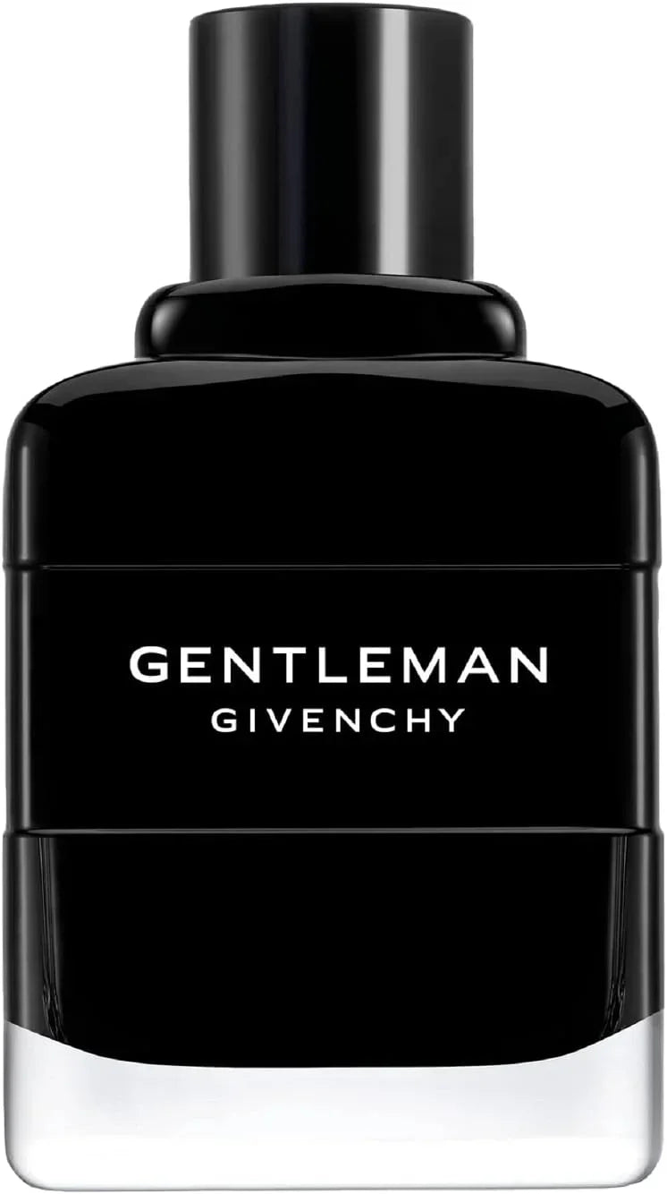 Gentleman Givenchy Eau de Parfum 100ml fragrance bottle with black glass and white lettering