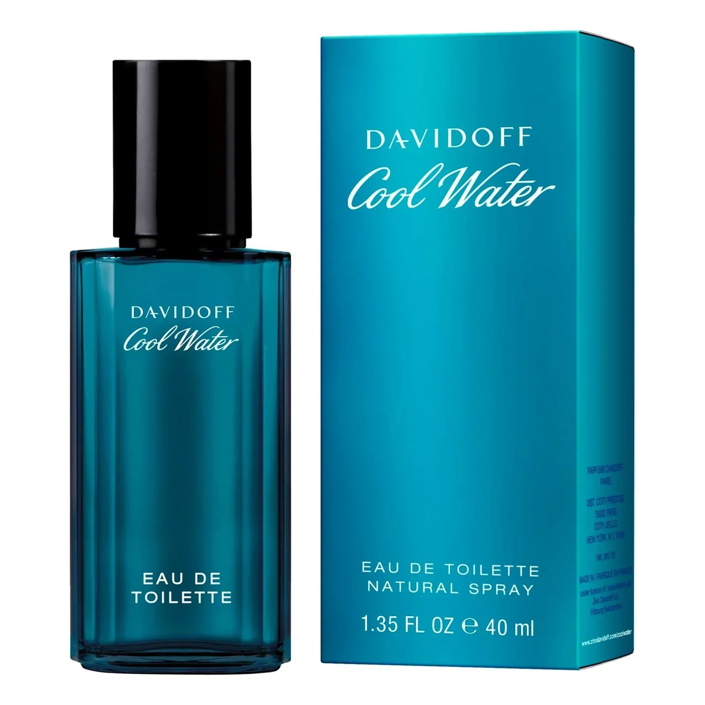 Davidoff Cool Water Eau de Toilette 40ml bottle with retail box