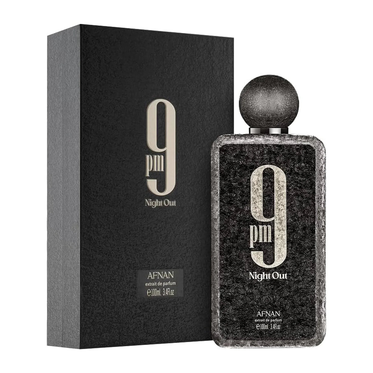 Afnan 9pm Night Out Extrait Eau De Parfum Spray 100ml bottle with retail box