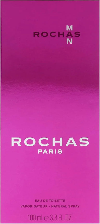 Rochas Man Eau de Toilette 100ml fragrance bottle with retail box