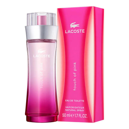Lacoste Touch of Pink Eau de Toilette 50ml bottle with retail box