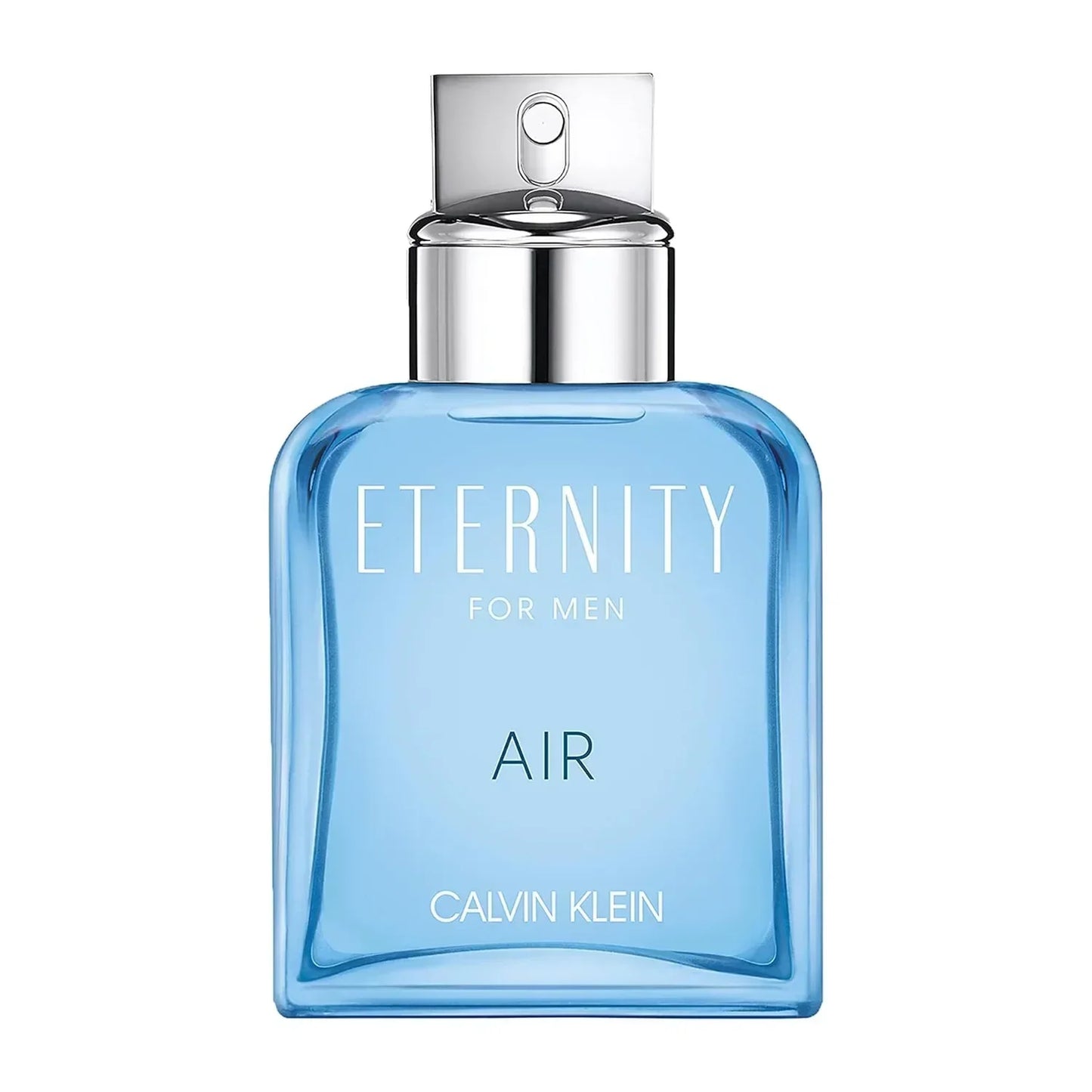 Calvin Klein Eternity for Men Air fragrance bottle with silver cap