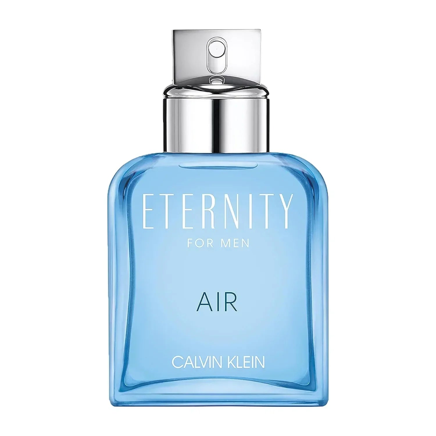 Calvin Klein Eternity for Men Air fragrance bottle with silver cap