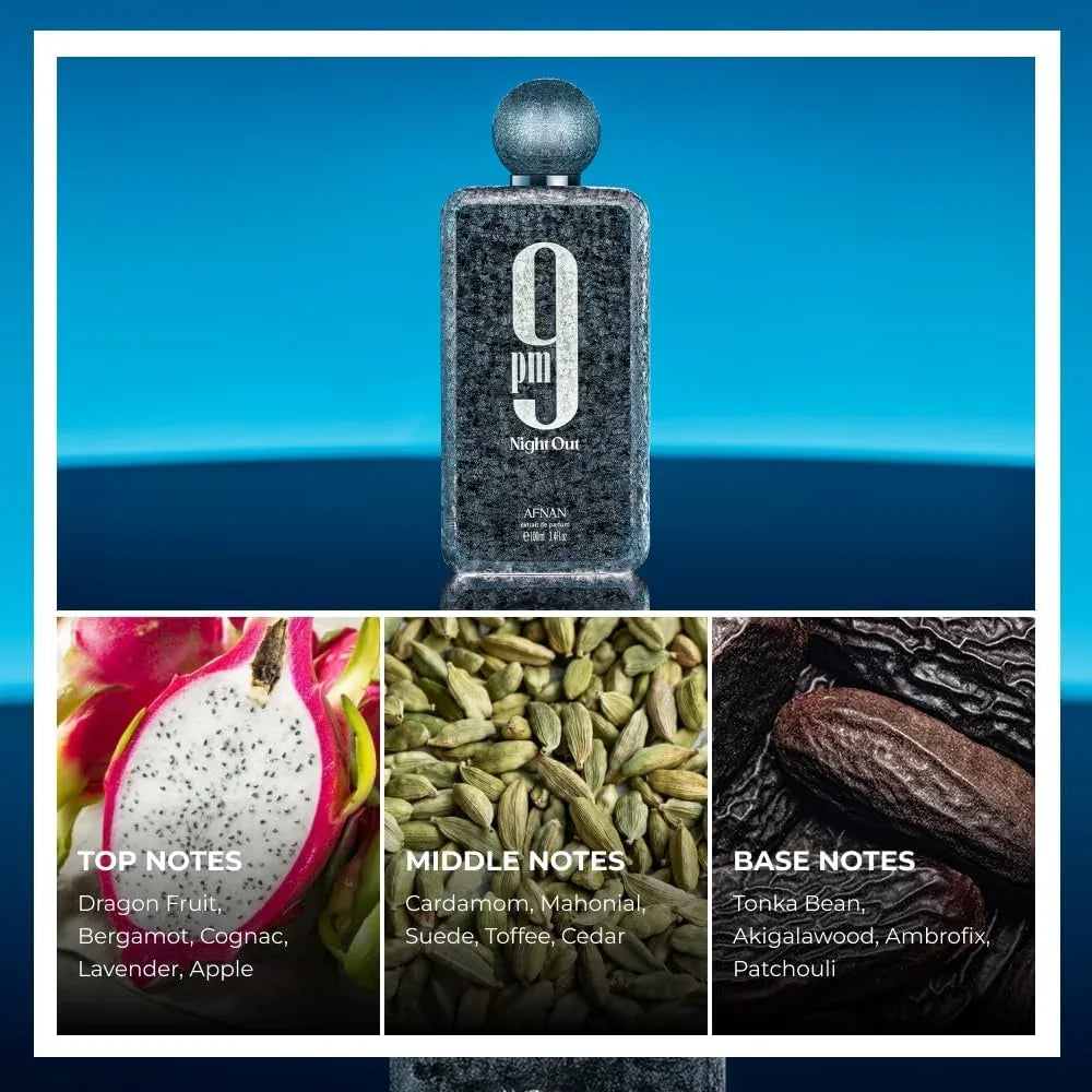 Afnan 9pm Night Out Extrait Eau De Parfum Spray 100ml