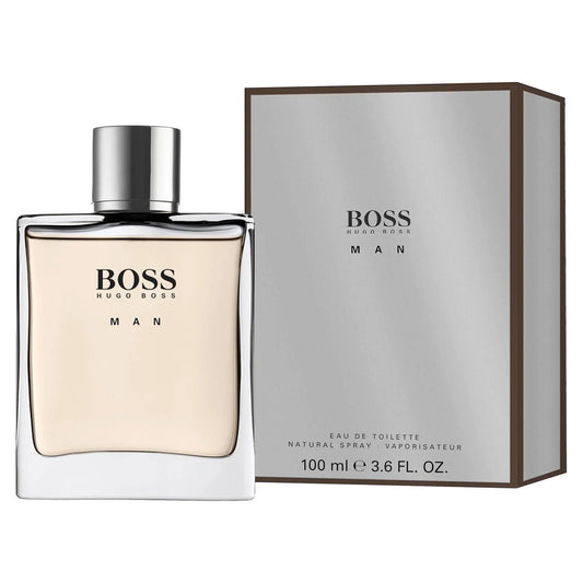 Hugo Boss Man eau de toilette bottle and box, 100ml men's fragrance