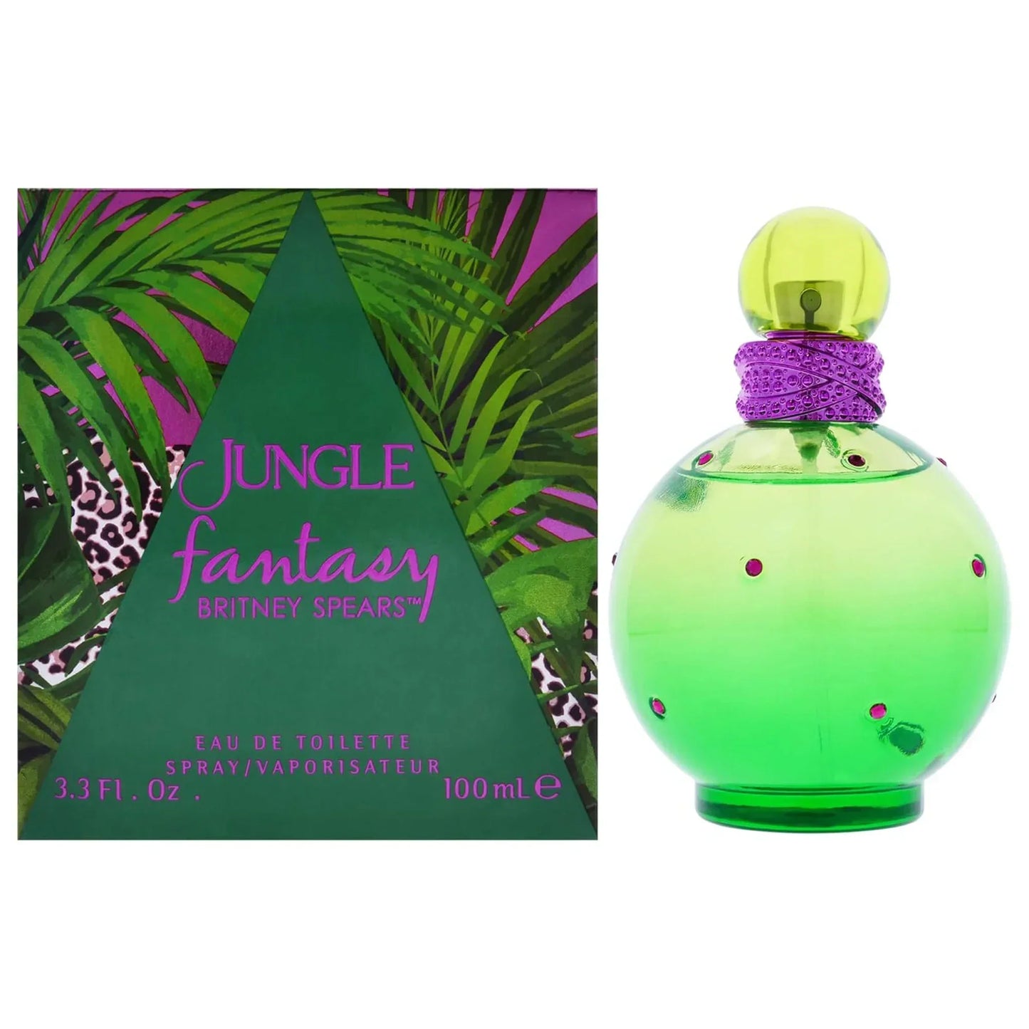 Britney Spears Jungle Fantasy Eau de Toilette 100ml bottle with retail box