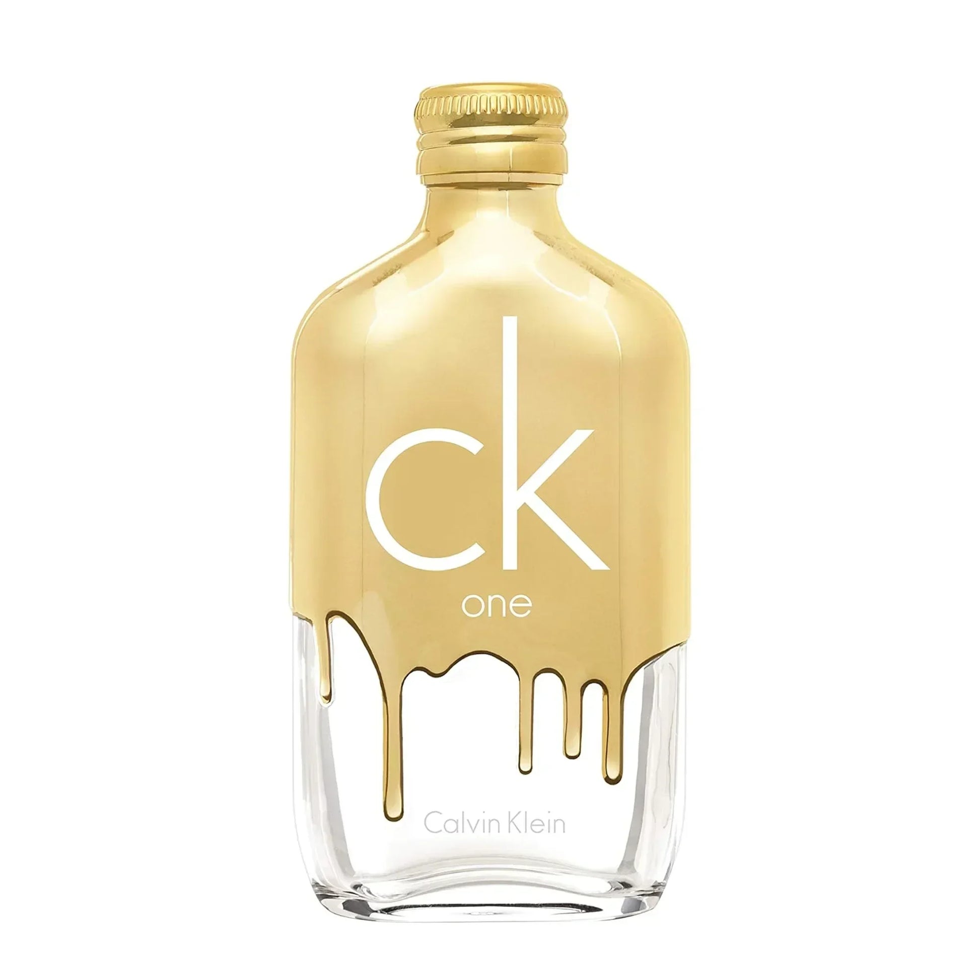Calvin Klein CK One Gold Eau de Toilette 50ml fragrance bottle with gold drip design