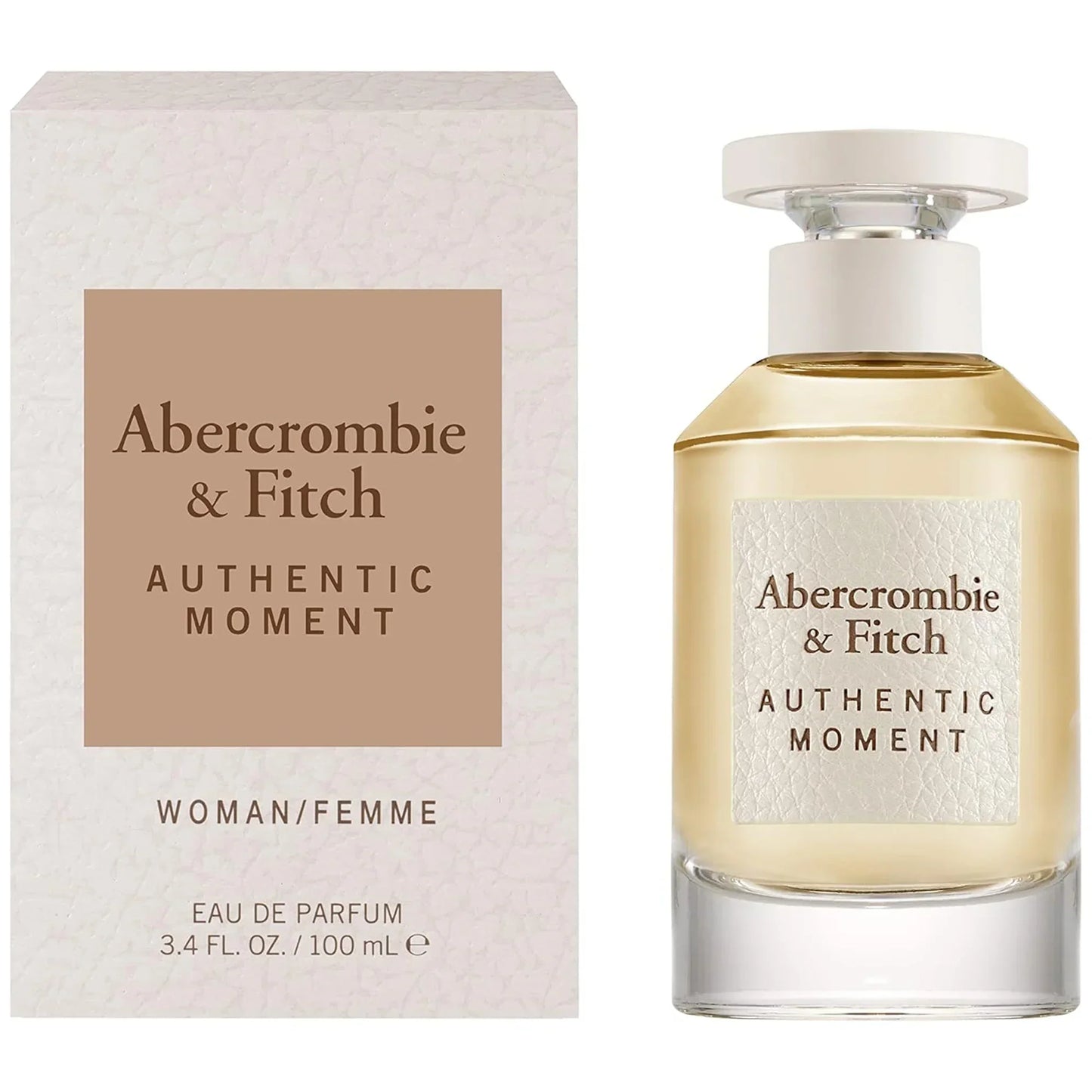 Abercrombie & Fitch Authentic Moment Eau de Parfum 100ml bottle with retail box