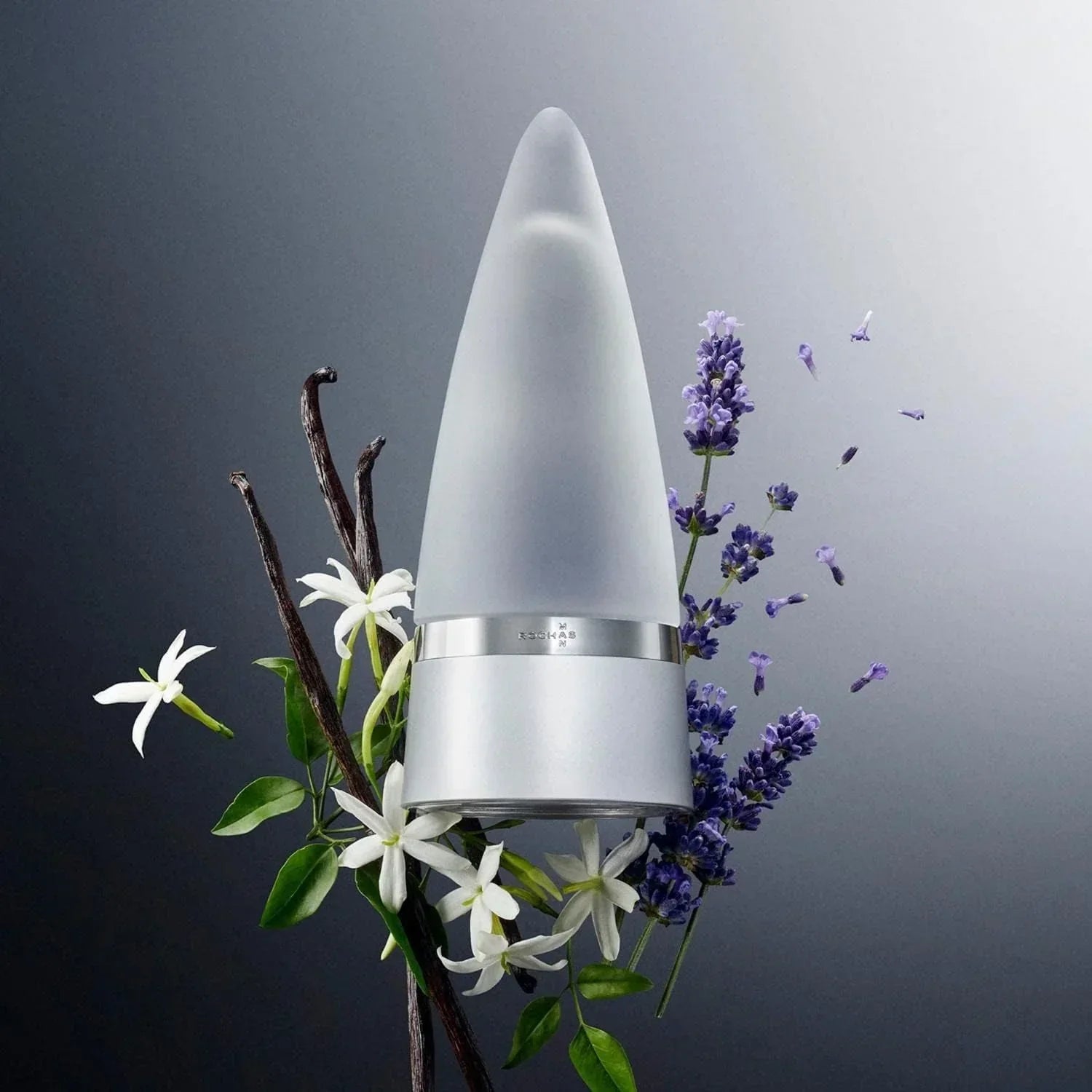 Maison Margiela Replica Jazz Club Eau de Parfum bottle with lavender and vanilla flowers
