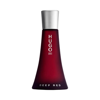 Hugo Boss Deep Red Eau de Parfum 50ml fragrance bottle with silver cap