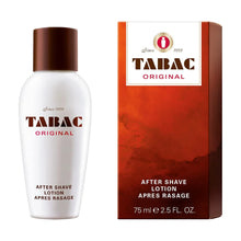 Tabac Original after shave lotion 75ml bottle and box, men's fragrance grooming product