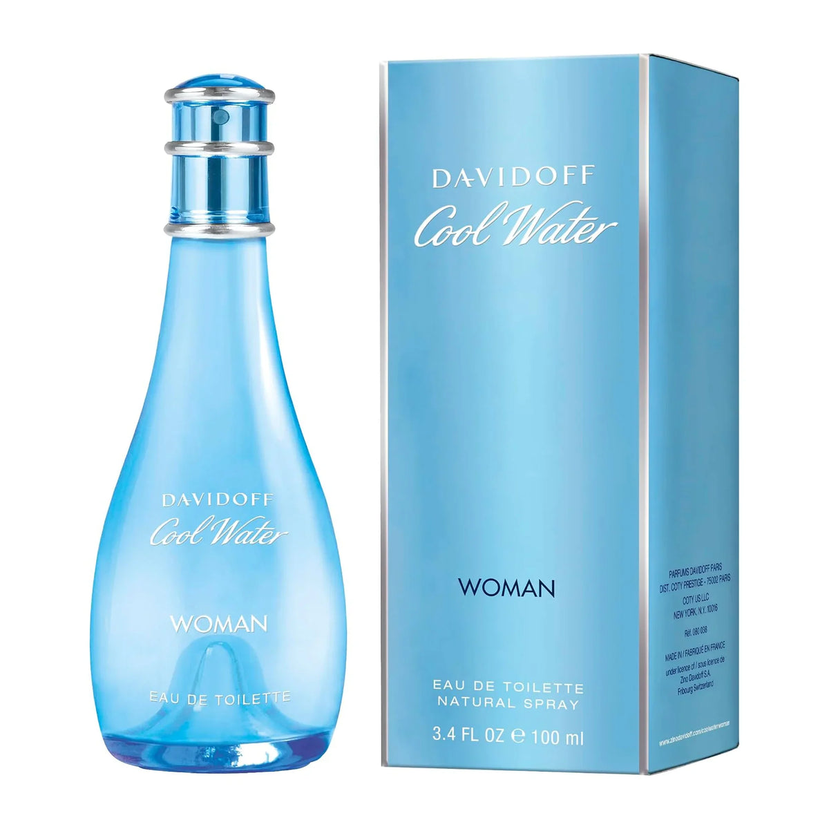 Davidoff Cool Water Woman Eau de Toilette 100ml bottle with retail box