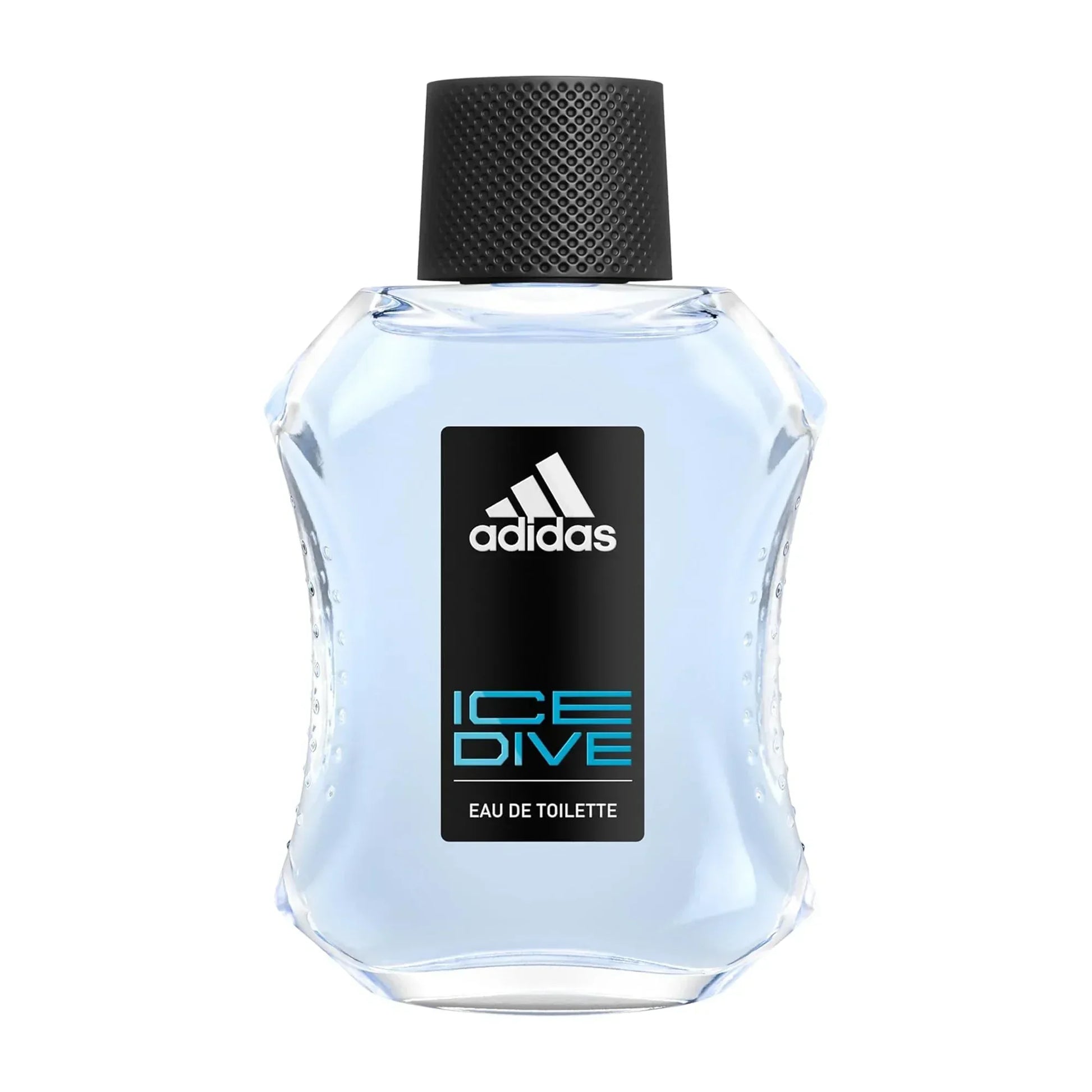 Adidas Ice Dive Eau de Toilette 100ml fragrance bottle with black cap