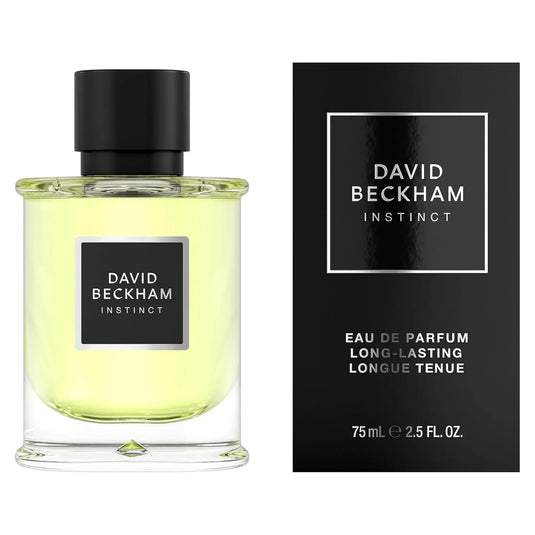 David Beckham Instinct Eau de Parfum 75ml bottle with retail box