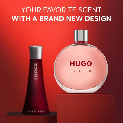 new Hugo Boss Hugo Deep Red Eau De Parfum Spray 75ml