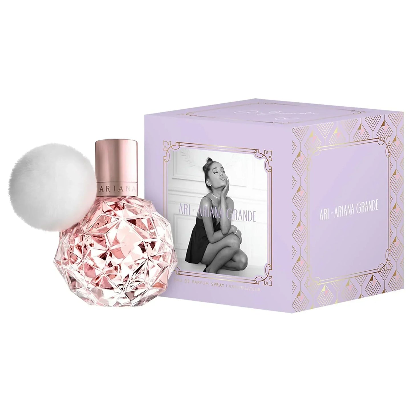 Ari by Ariana Grande Eau de Parfum bottle with retail box
