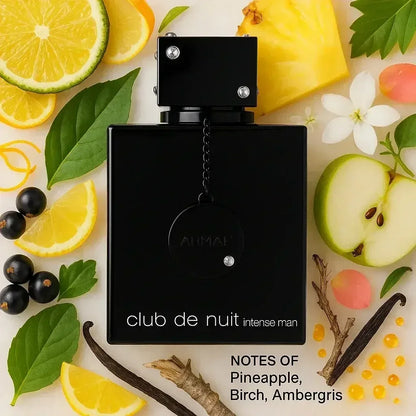 Armaf Club de Nuit Intense Man Eau de Parfum 100ml fragrance bottle with citrus and vanilla notes