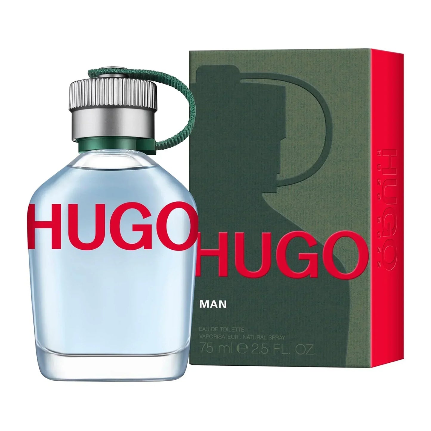 HUGO Man Eau de Toilette 75ml bottle with retail box
