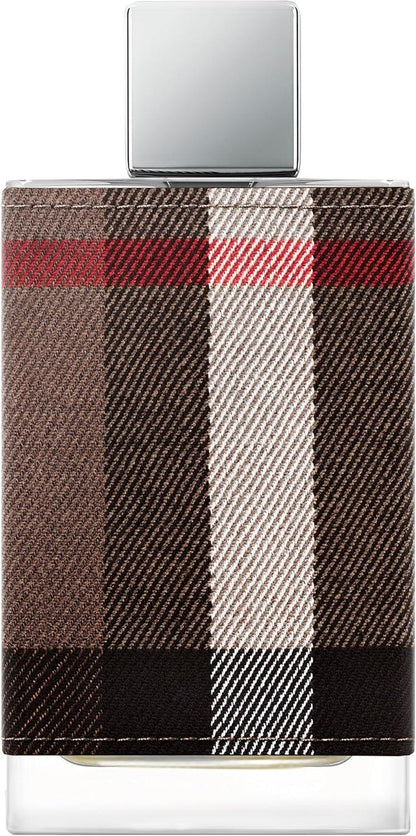 Burberry Brit for Men Eau de Toilette fragrance bottle with checkered fabric wrap
