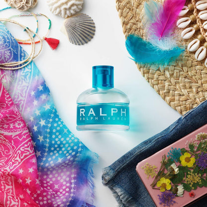 Ralph Lauren Ralph Eau de Toilette 100ml fragrance bottle with beach accessories