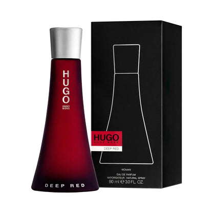 Hugo Boss Deep Red Eau de Parfum 90ml bottle with retail box