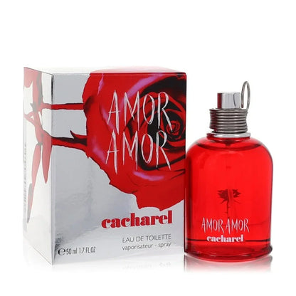 Cacharel Amor Amor Eau de Toilette 50ml fragrance bottle with retail box